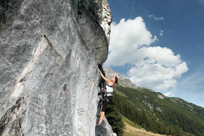 Klettern im Kletterurlaub in Warth Österreich - Hotel in Warth - Lech Valley Lodge