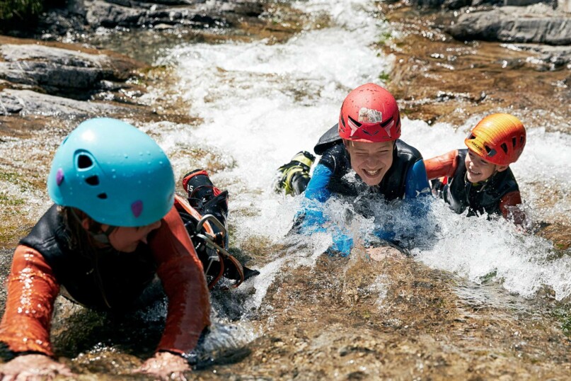 Canyoning für Kinder - Familienurlaub in Österreich