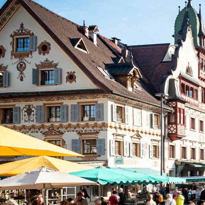 Wochenmarkt in Dornbirn - Markplatz in Dornbirn - Souvenirs aus Österreich