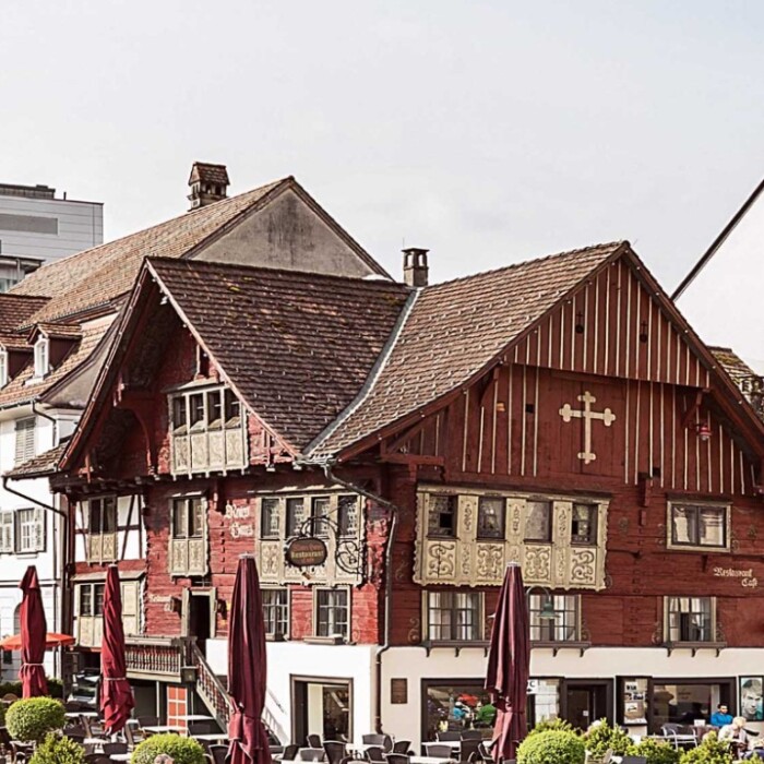 Rotes Haus in Dornbirn - Markplatz - Kulinarik in Österreich