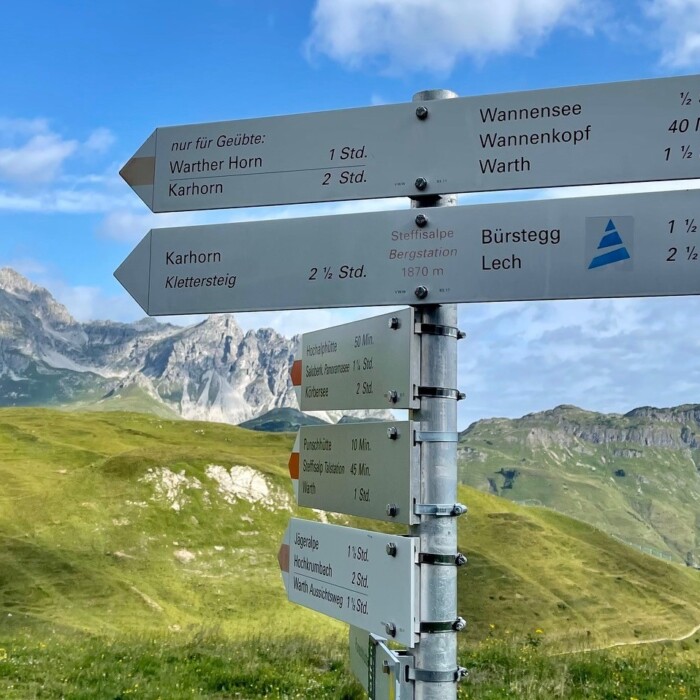 Wanderurlaub Österreich - Wanderwege Warth