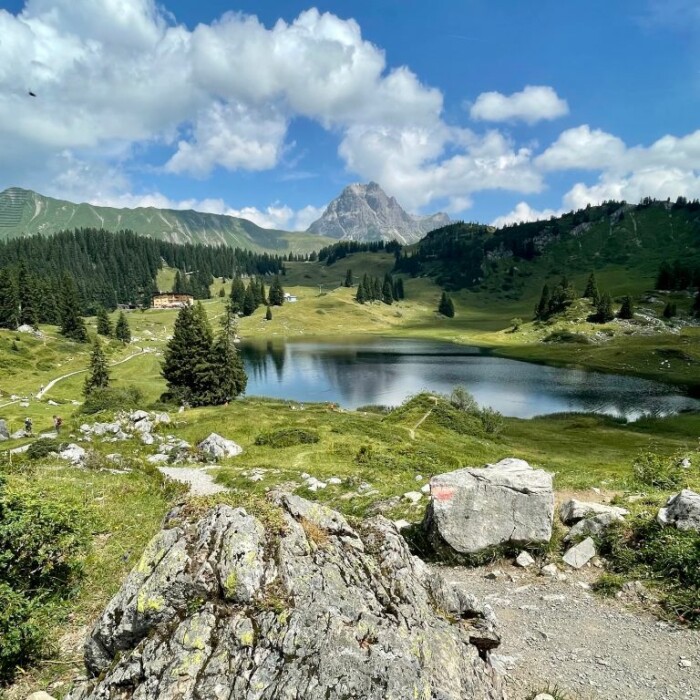 Wandern in Österreich am Körbersee auf 1.654 m