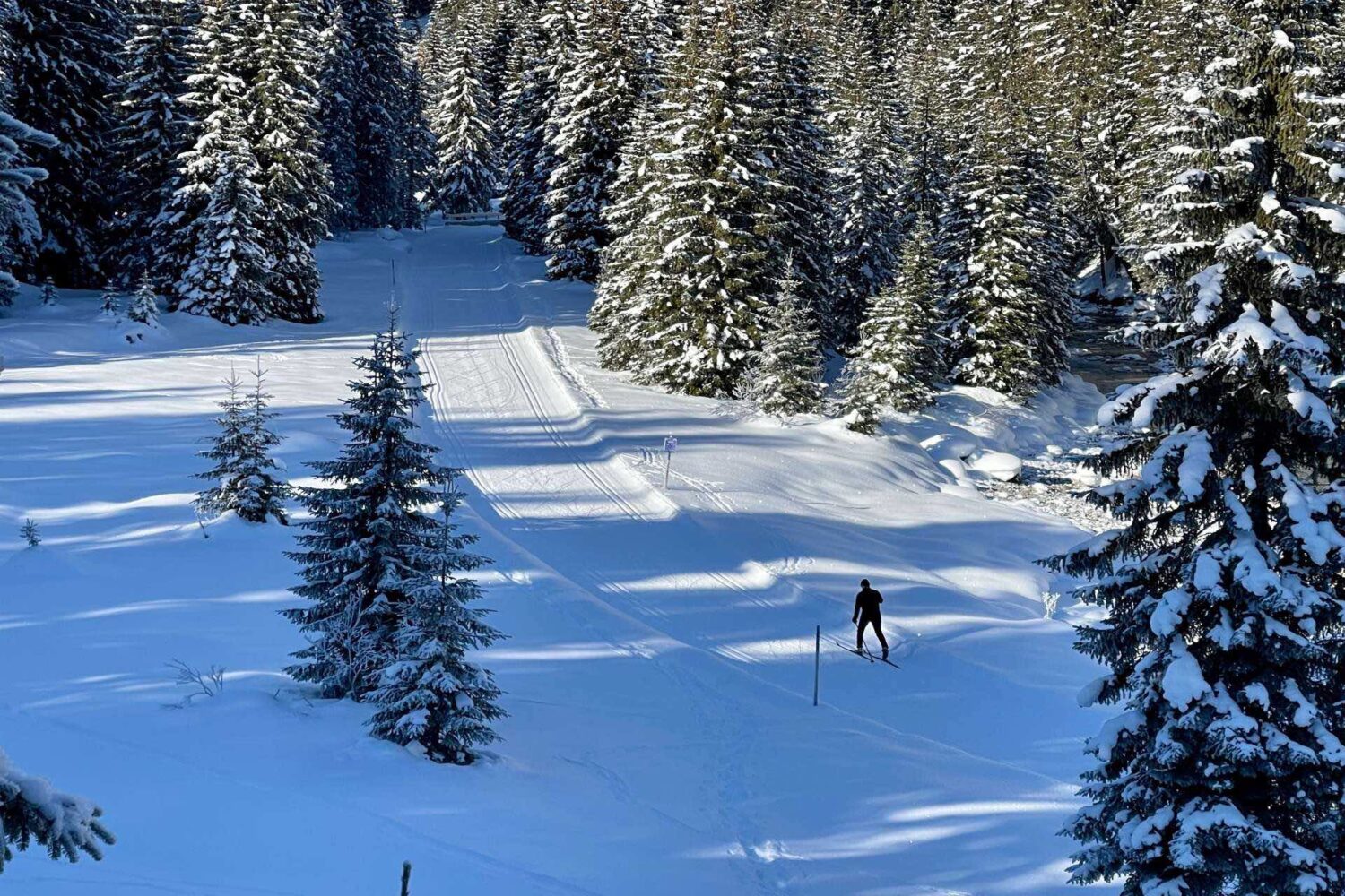 Langlaufen am Arlberg in Österreich