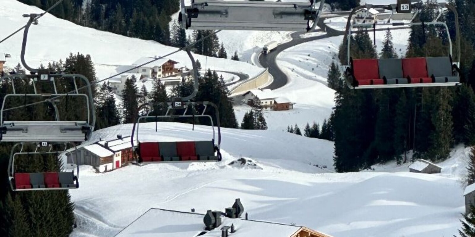 Skigebiet Warth am Arlberg in Österreich - 1.500 m Höhe