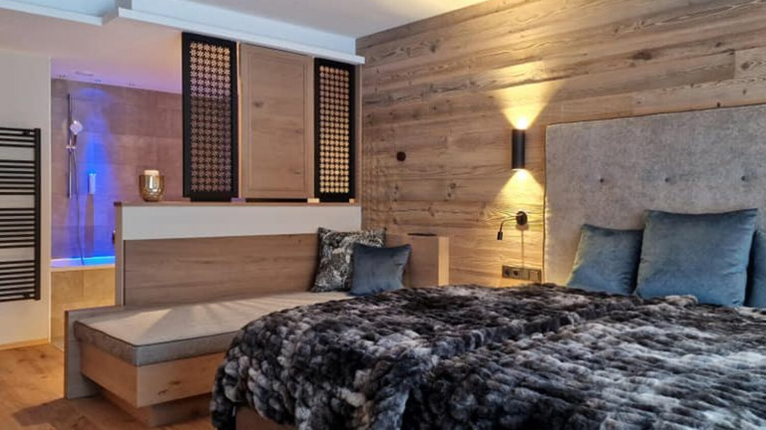 Suite Schlafzimmer - Hotel Warth am Arlberg in Österreich