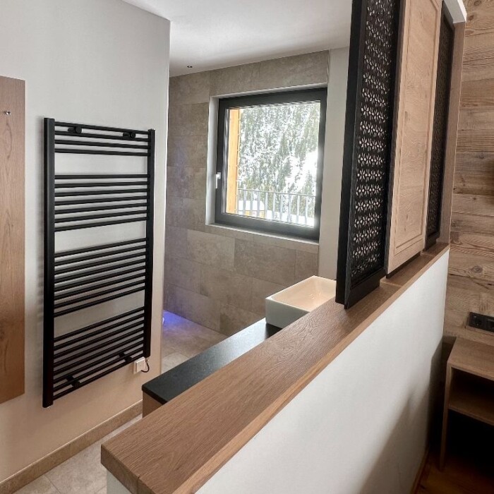 Luxus Penthouse-Lodge "Der weiße Ring" für 6 - 9 Personen - Bad