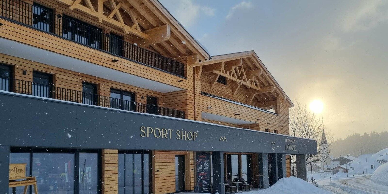 Lodge Österreich - NEU: traumhafte Lage auf 1.500 m - Komfortable Ausstattung - Lech Valley Lodge am Arlberg im Winter