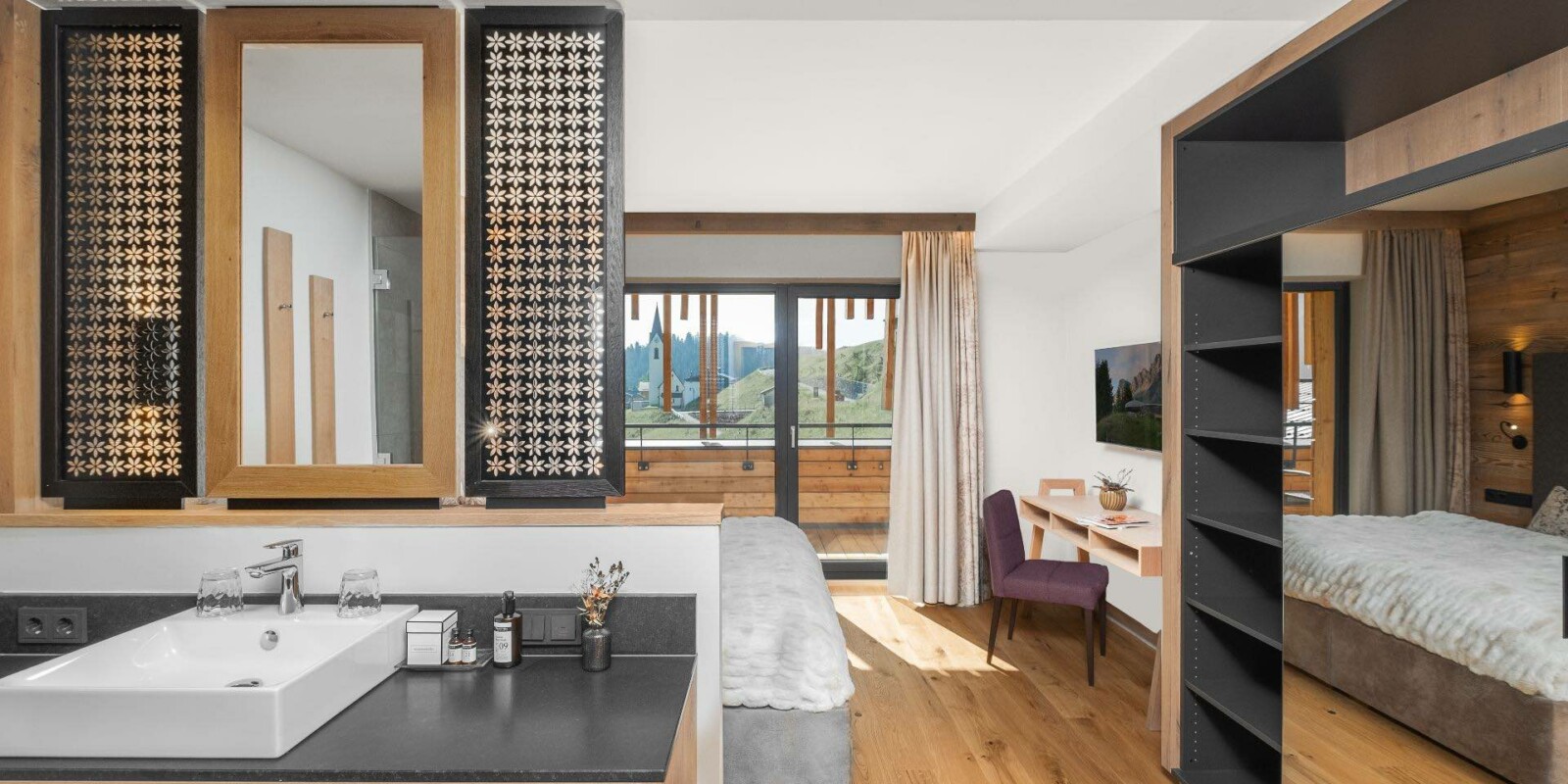 Doppelzimmer Lavendel - Lech Valley Lodge