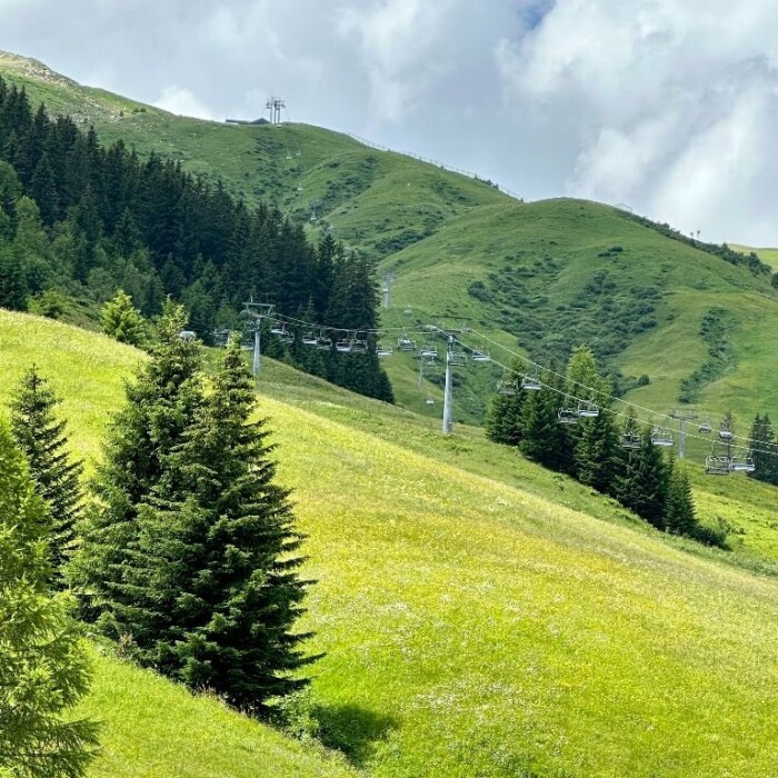 Wanderurlaub Österreich - Sessellift Steffisalp Express in Warth am Arlberg