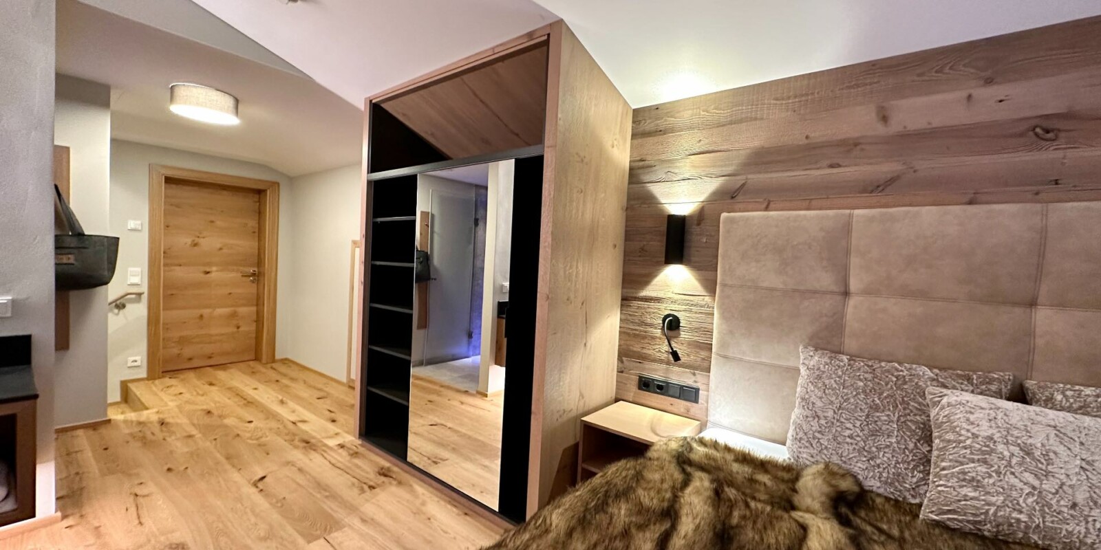 Luxus-Chalets - Schlafzimmer im OG mit Bad und WC