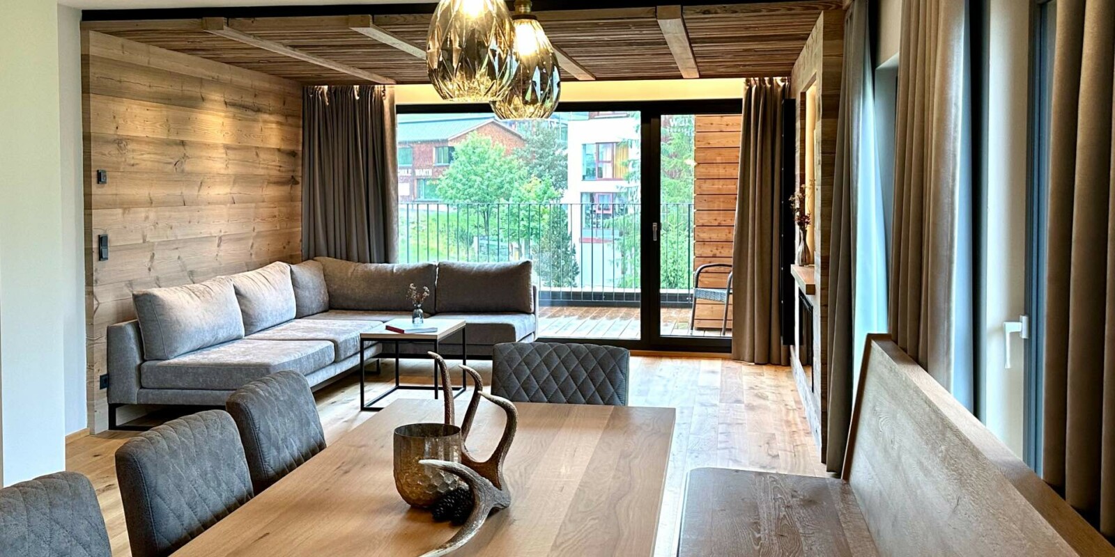 Luxus-Lodge für 6 - 9 Personen in Österreich - NEU am Arlberg - Wohnbereich