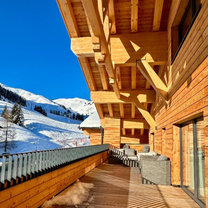 Bergchalet in Österreich mieten - traumhafter Blick zur Skipiste und nur 50 m zum Skilift - einzigartige Lage