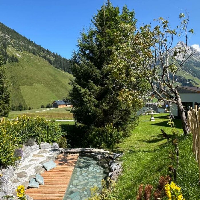 Kneipp-Anlage in Österreich - traumhaft schön in der Lech Valley Lodge am Arlberg - die schönste Kneipp-Anlage