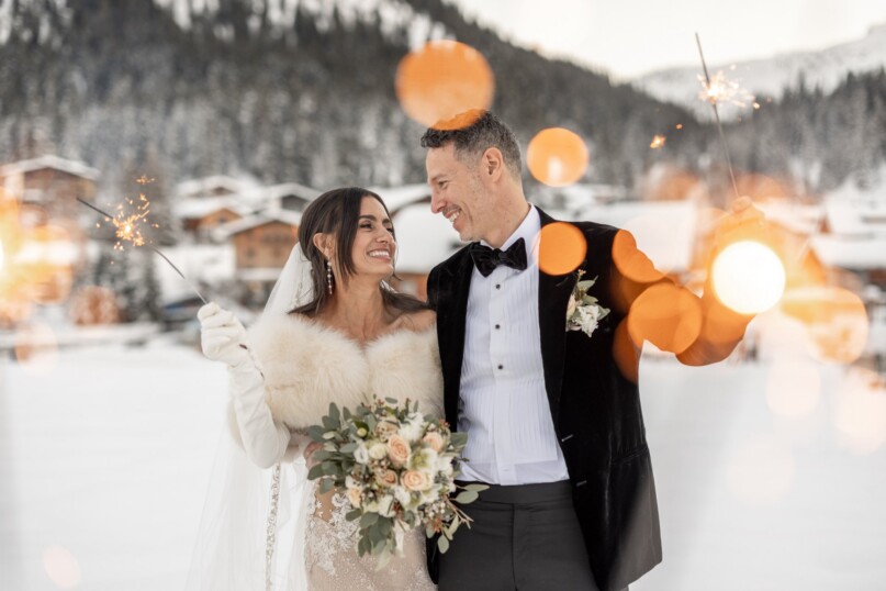 Hochzeit feiern in den Bergen am Arlberg – die schönste Hochzeitslocation für Brautpaare im Winter in Österreich